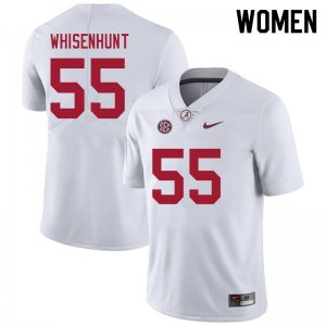 NCAA Women's Alabama Crimson Tide #55 Bennett Whisenhunt Stitched College 2021 Nike Authentic White Football Jersey UE17Q46JH
